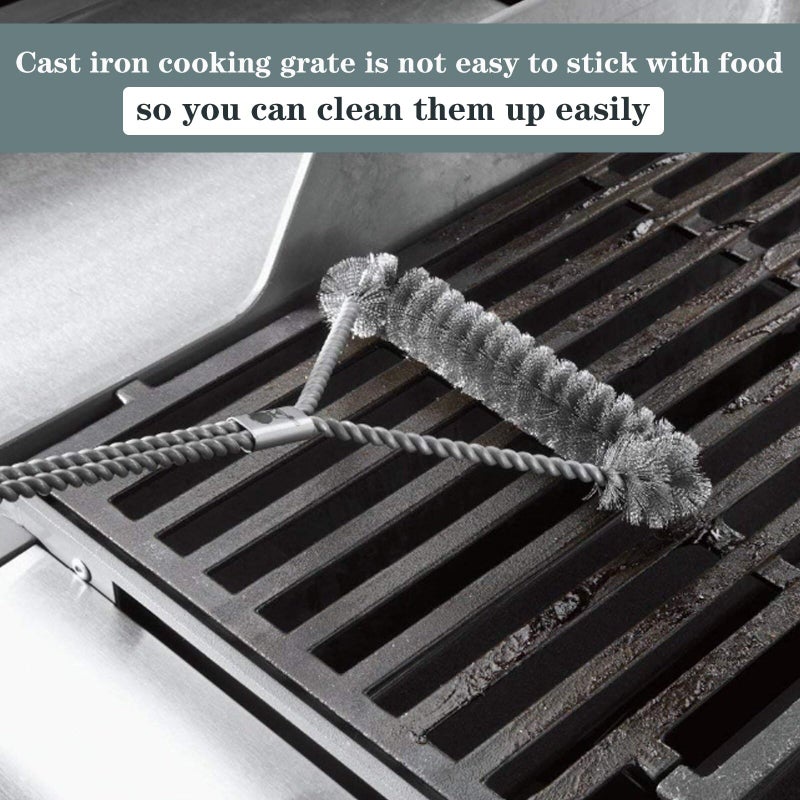 Utheer for Weber Spirit Grill Grates,17.5'' Cast Iron Grates for Spirit E210 Parts, 7637 Grill Grate for Spirit 200 & Spirit II E210/220, Replacement Parts for Weber Gas Grills with Front Control - Image 5